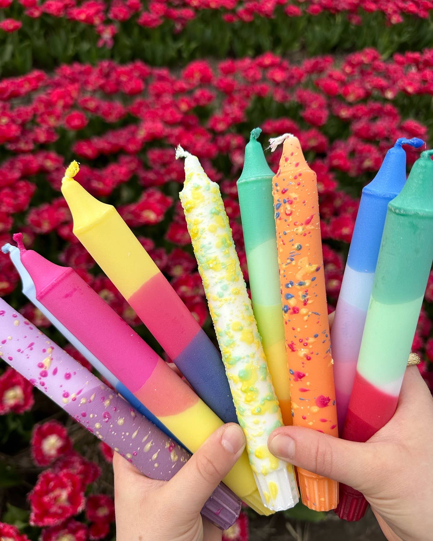 Confetti Taper Candles