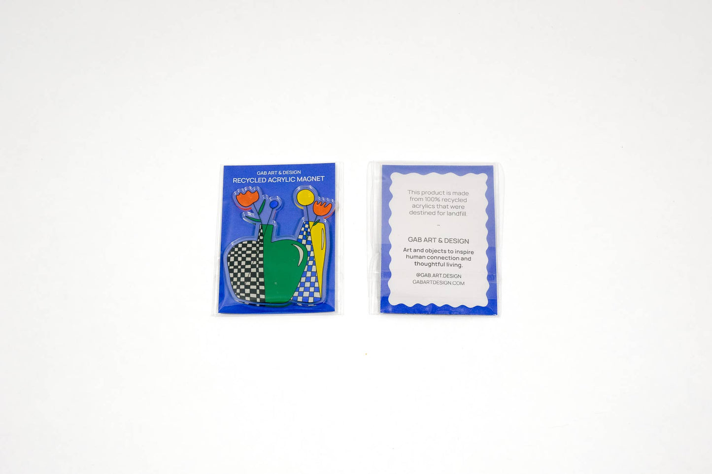 Olive acrylic magnet