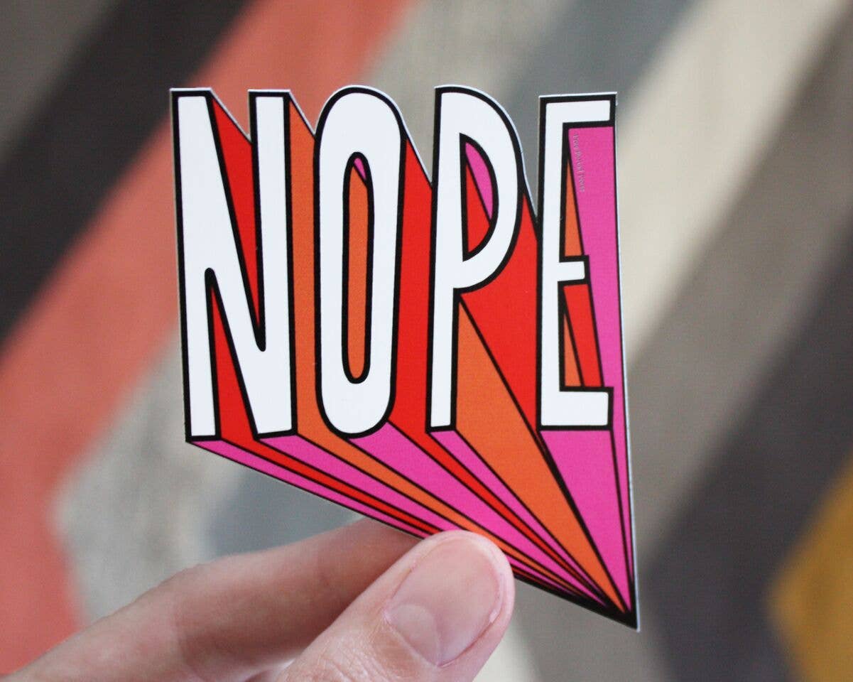Nope Sticker
