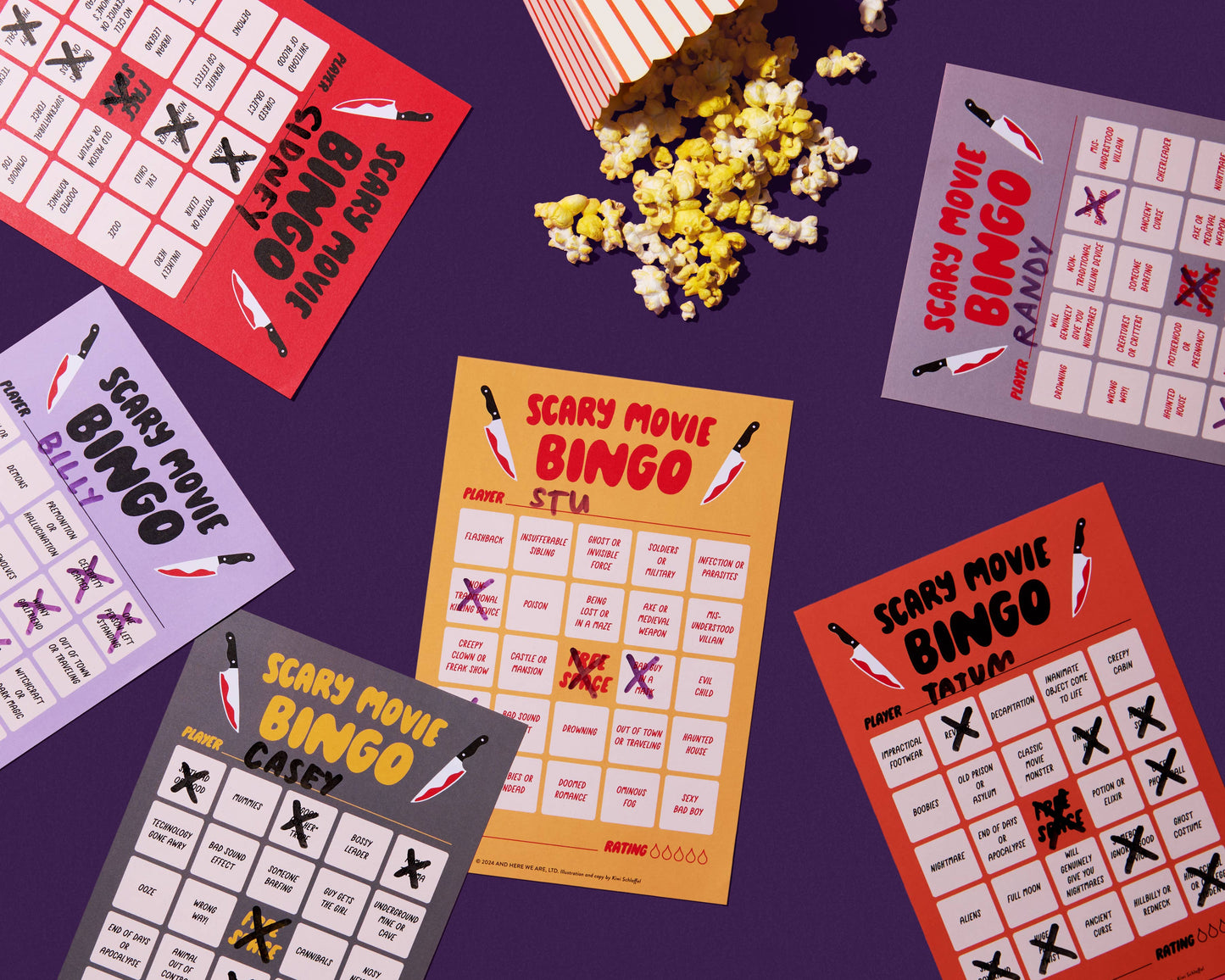 Scary Movie Bingo