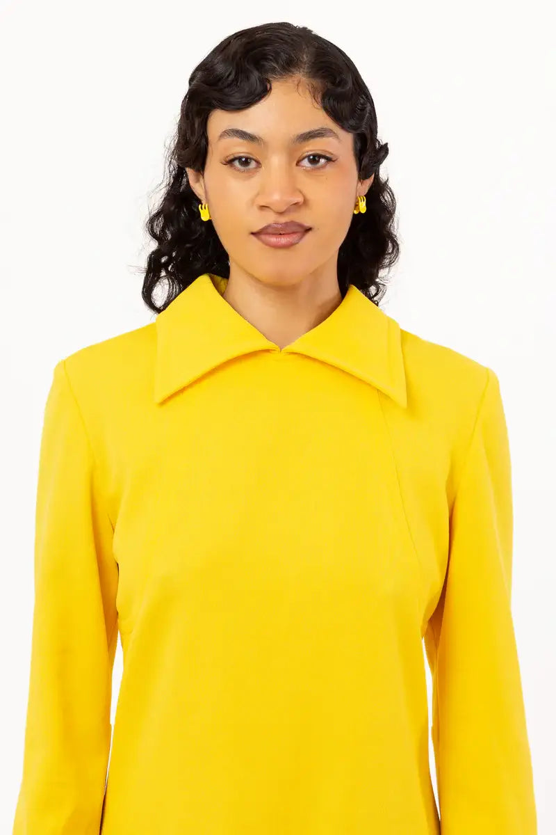 Lemon Mini Claw Hoop Earrings