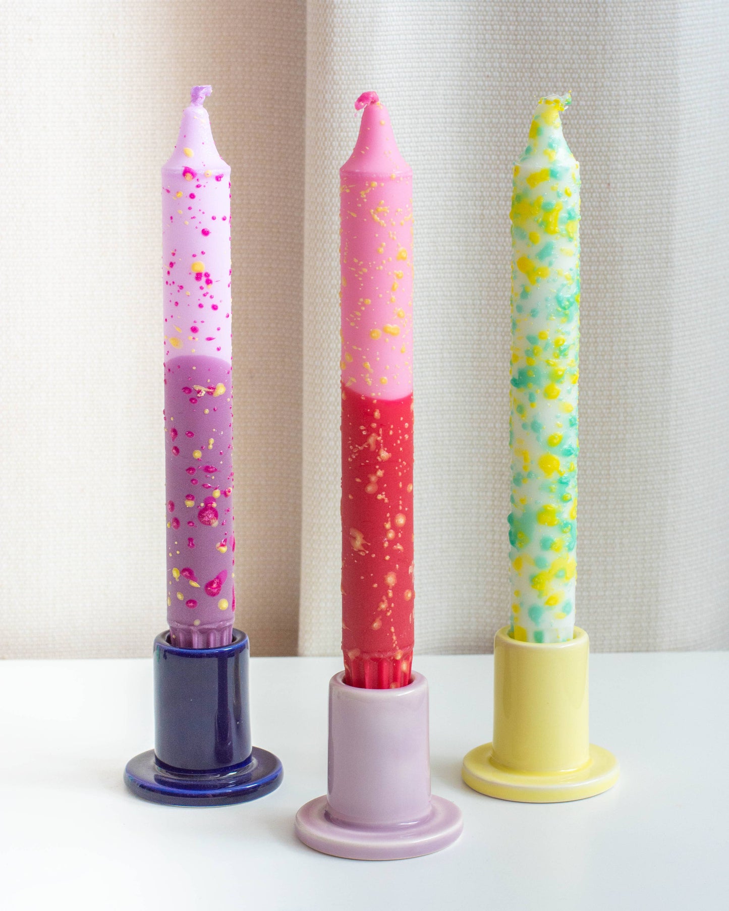 Confetti Taper Candles