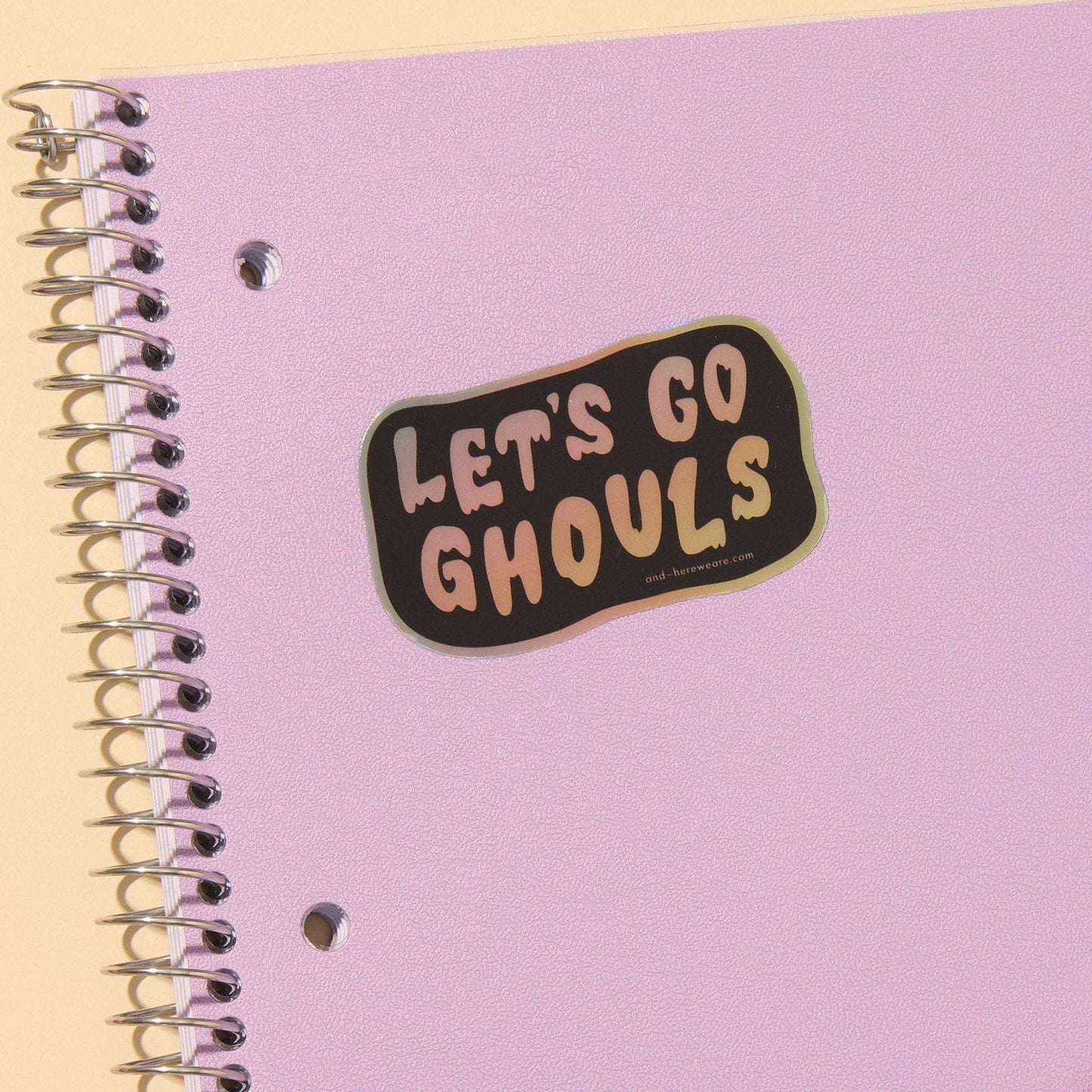 Let's Go Ghouls Holographic Sticker