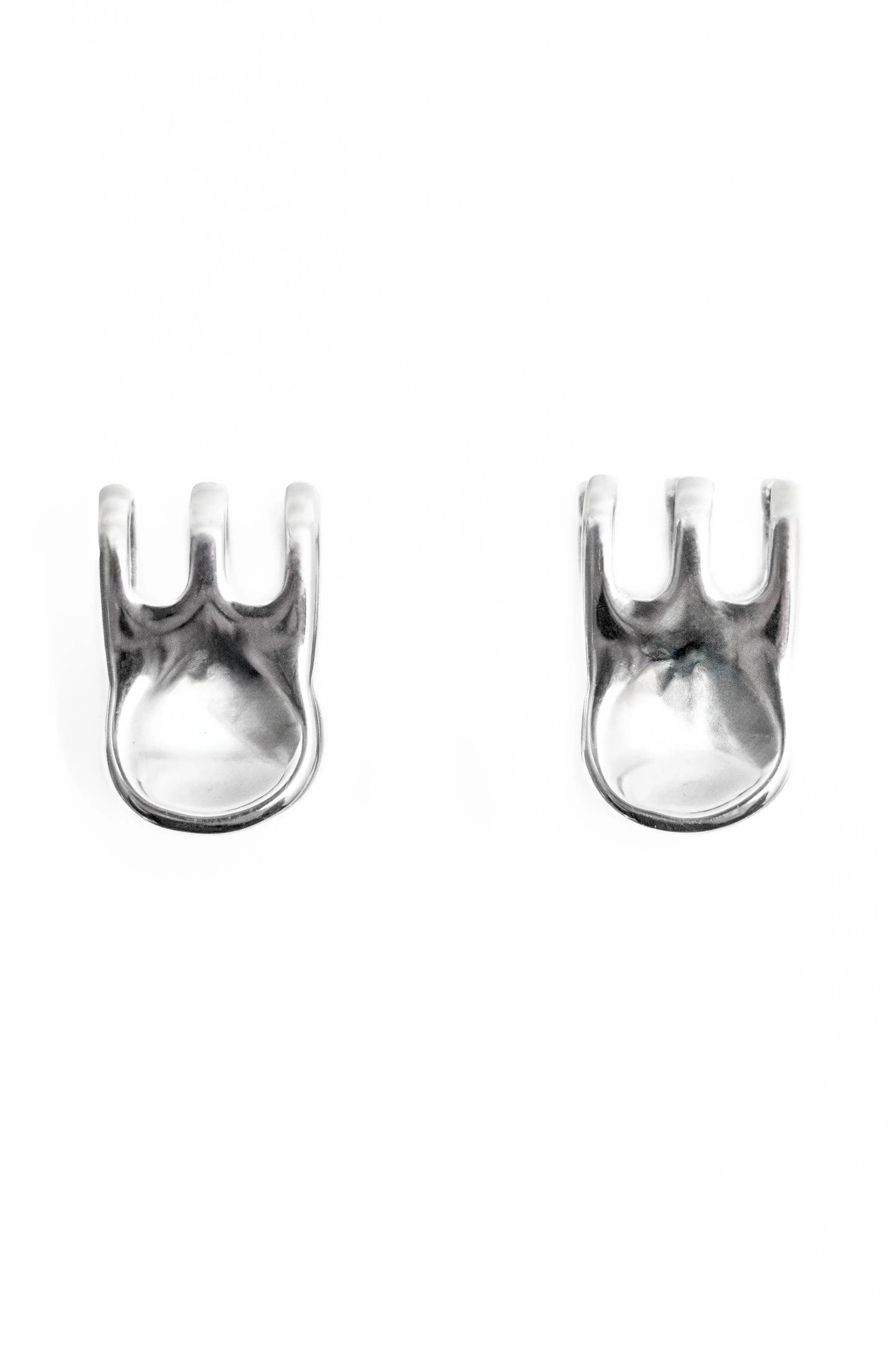 Stainless Steel Mini Claw Hoop Earrings