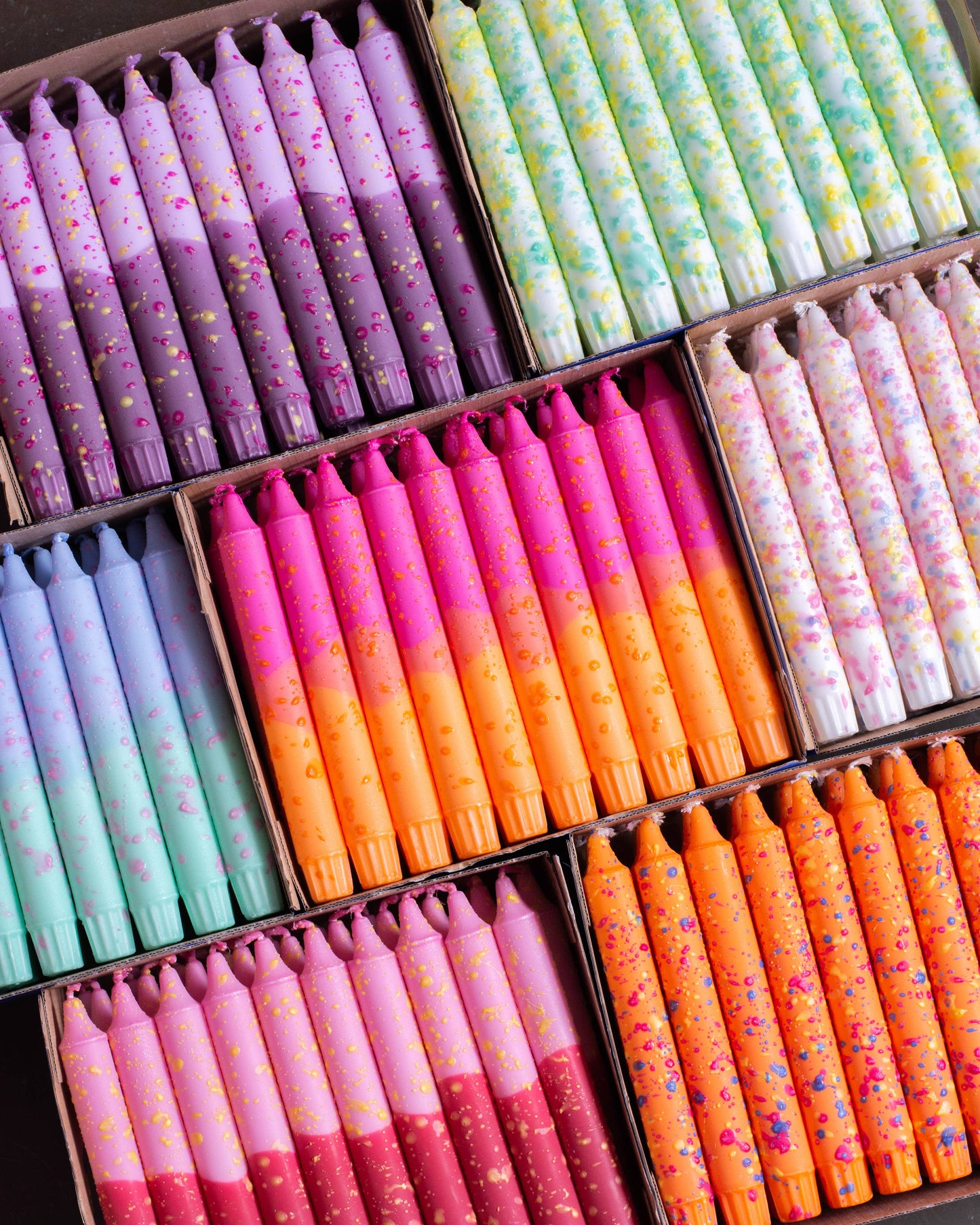 Confetti Taper Candles