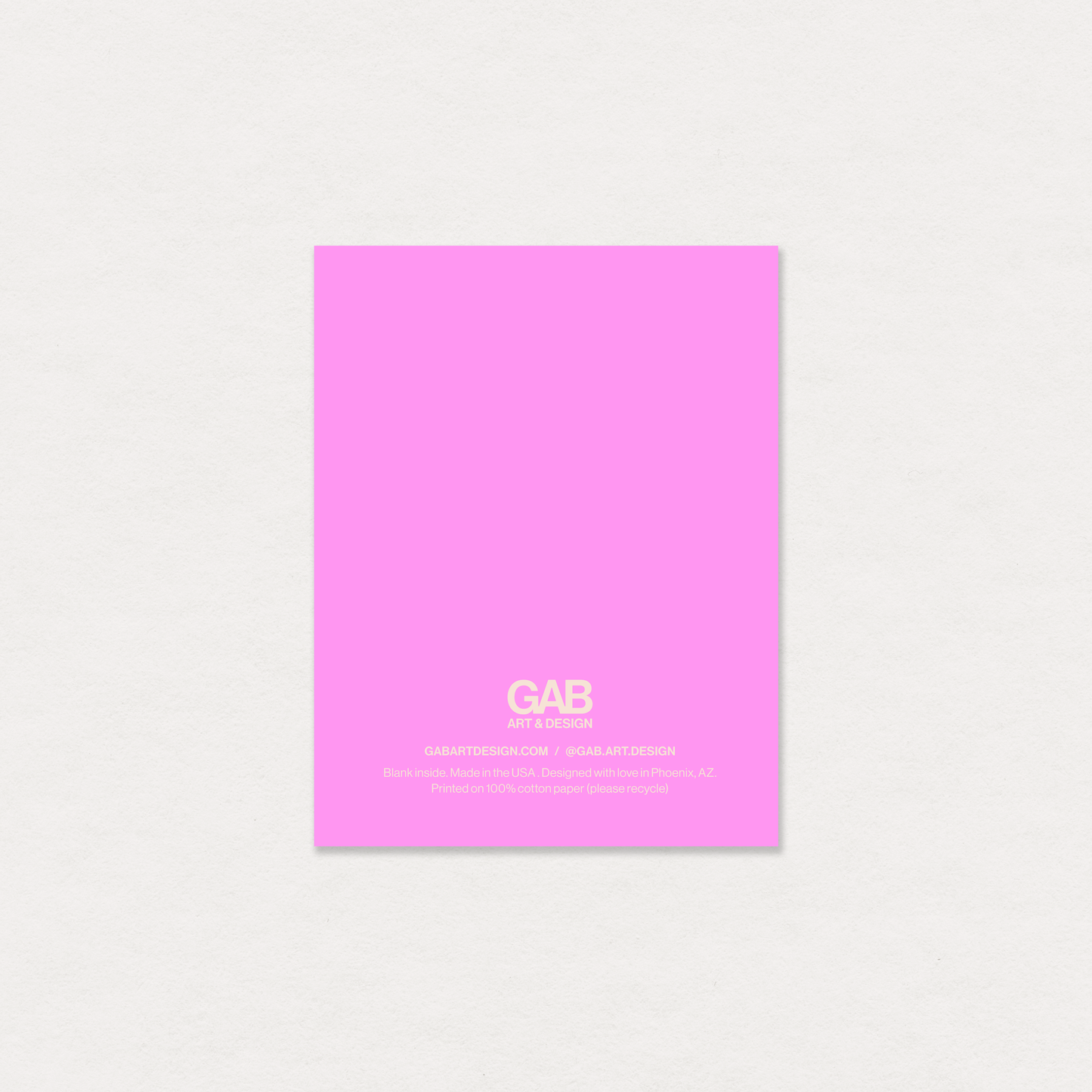 Happy birthday pink cake - greeting card
