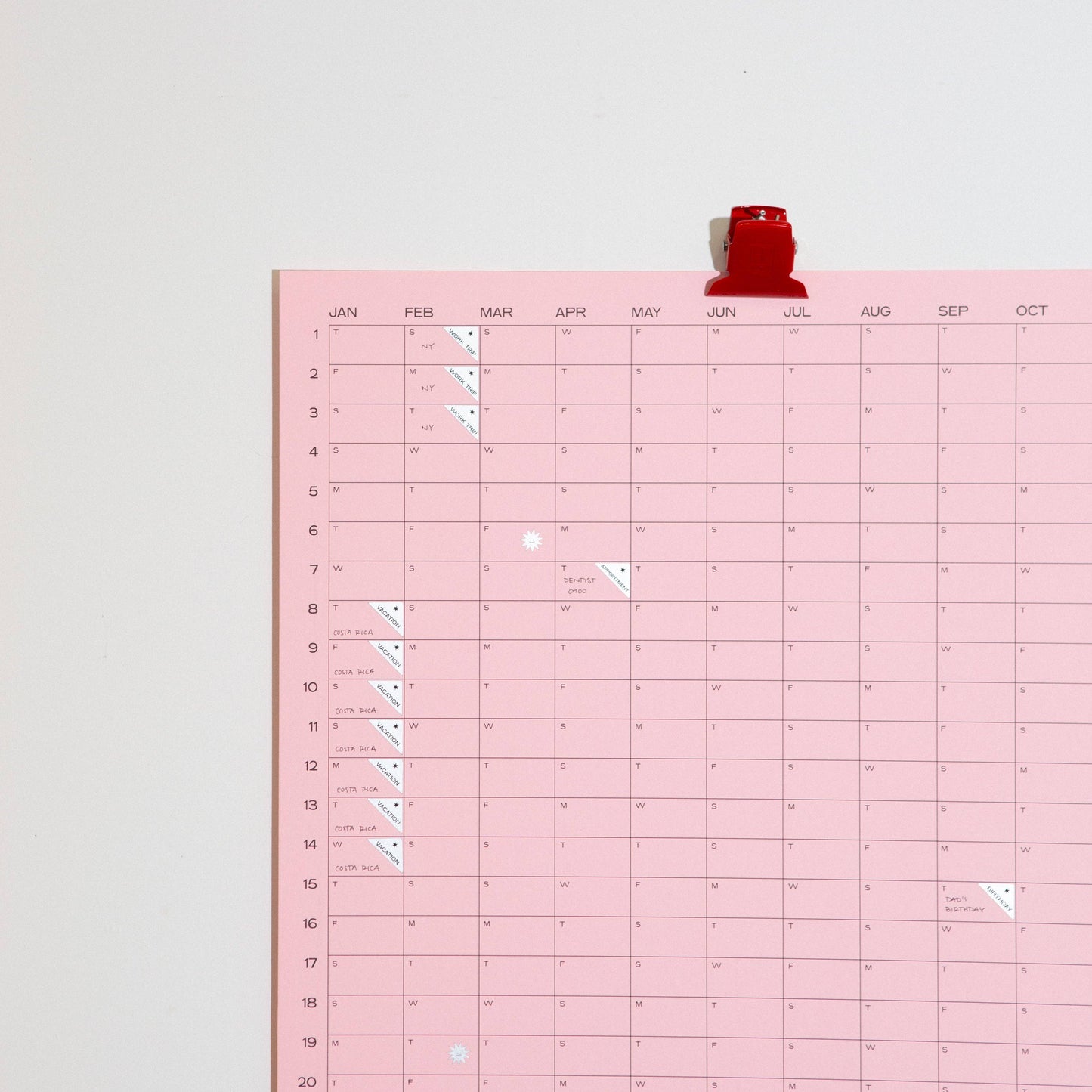 2026 Yearly Wall Calendar