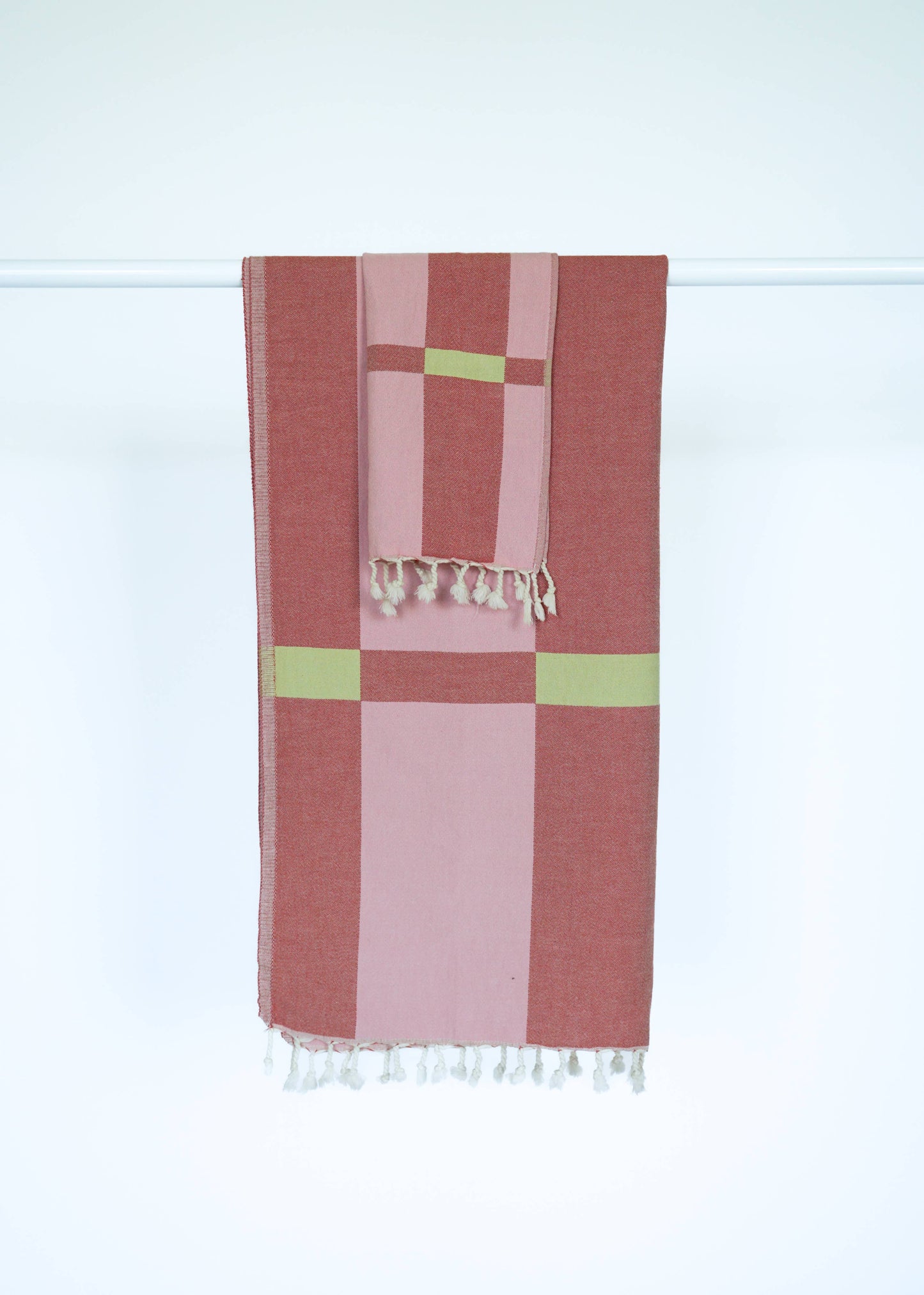 Fence Turkish Towel in Rose