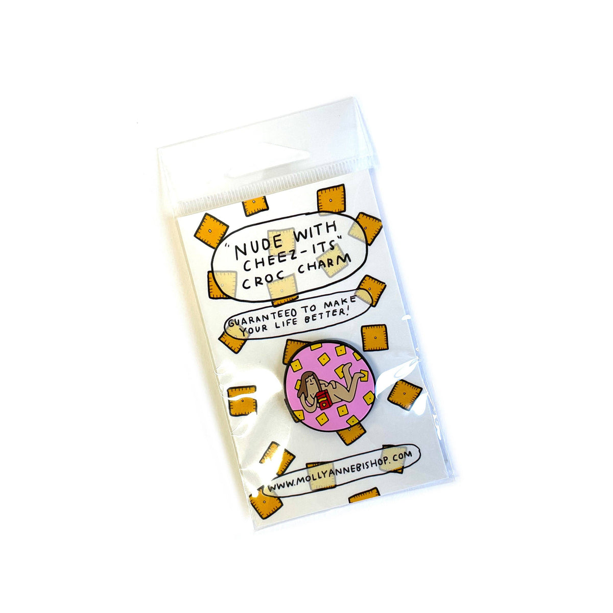 Cheez It Girl Croc Charm