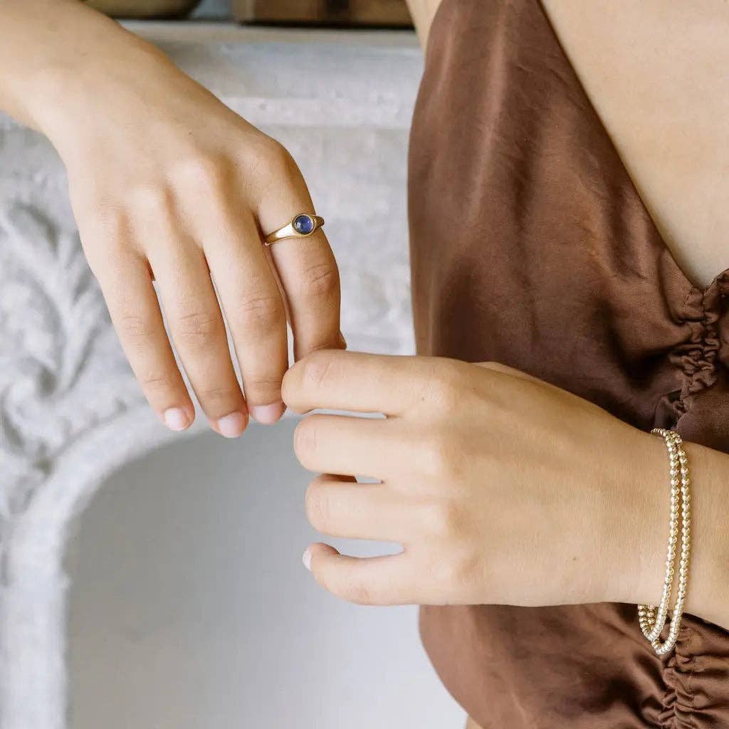 Silver Signet Mood Ring