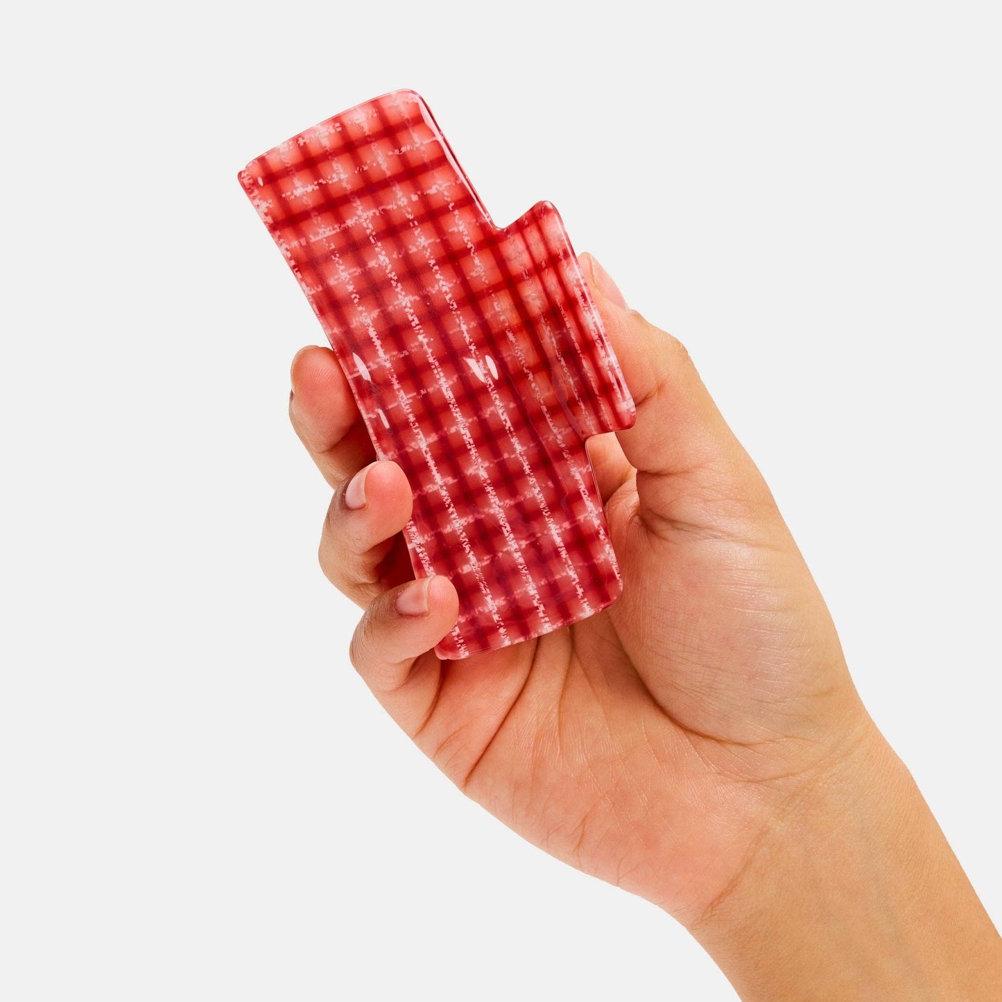 Red Plaid Box Claw