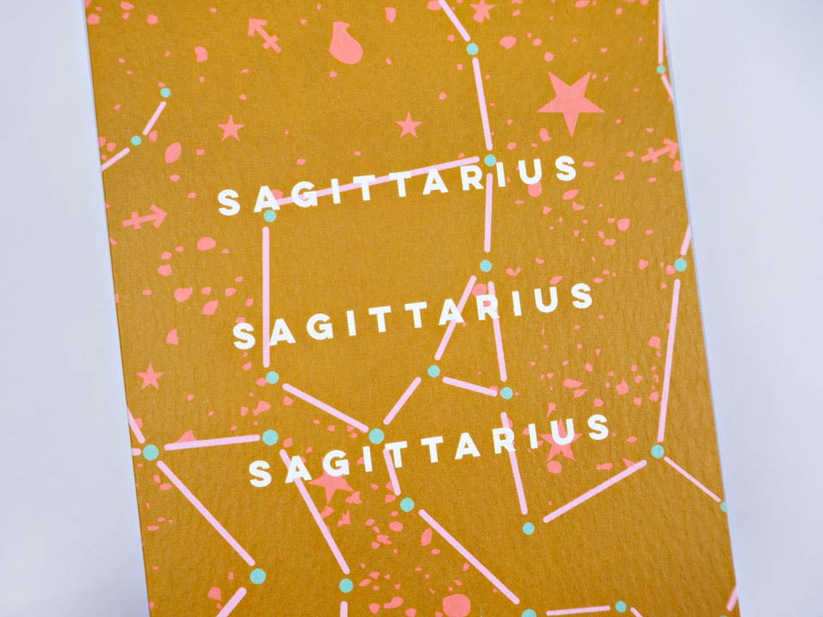 Cosmic Sagittarius Birthday Card