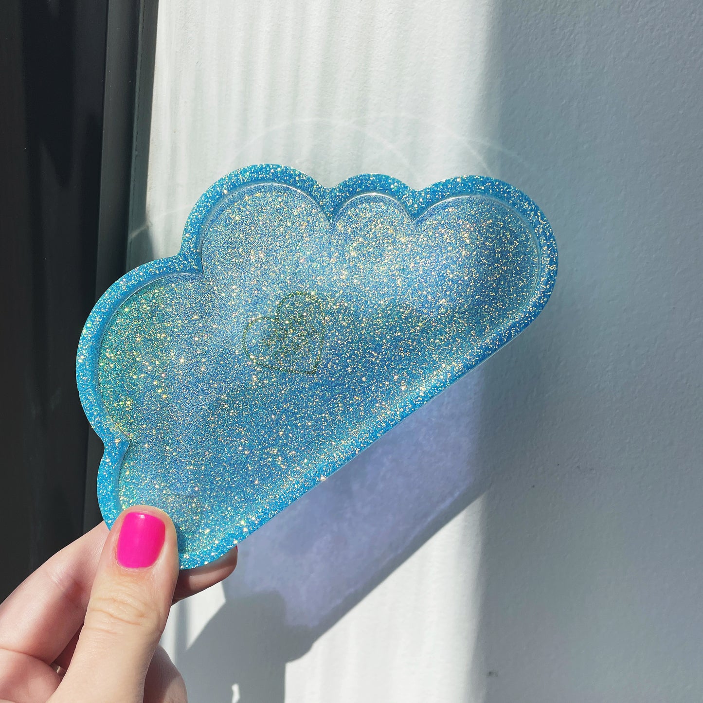 Neon Heart Trinket Trays