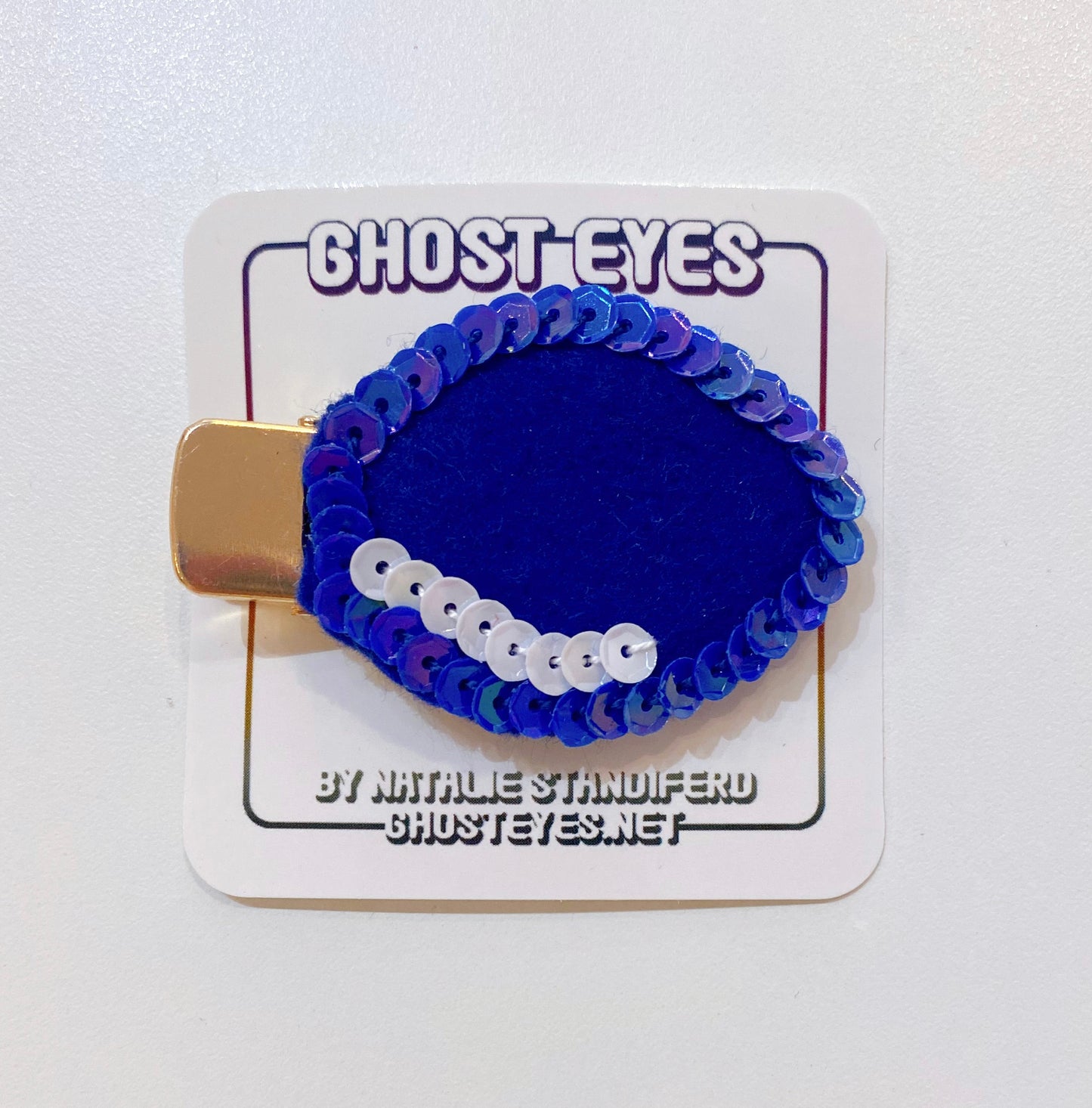 Blue Light Bulb Hair Clip