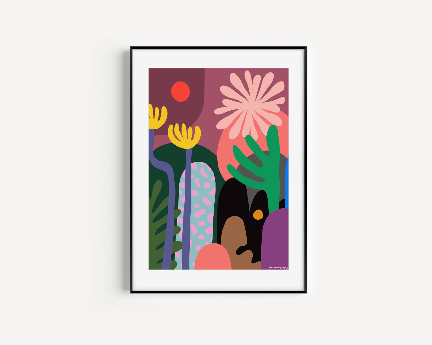 A Storm in the Valley Framed Art Print