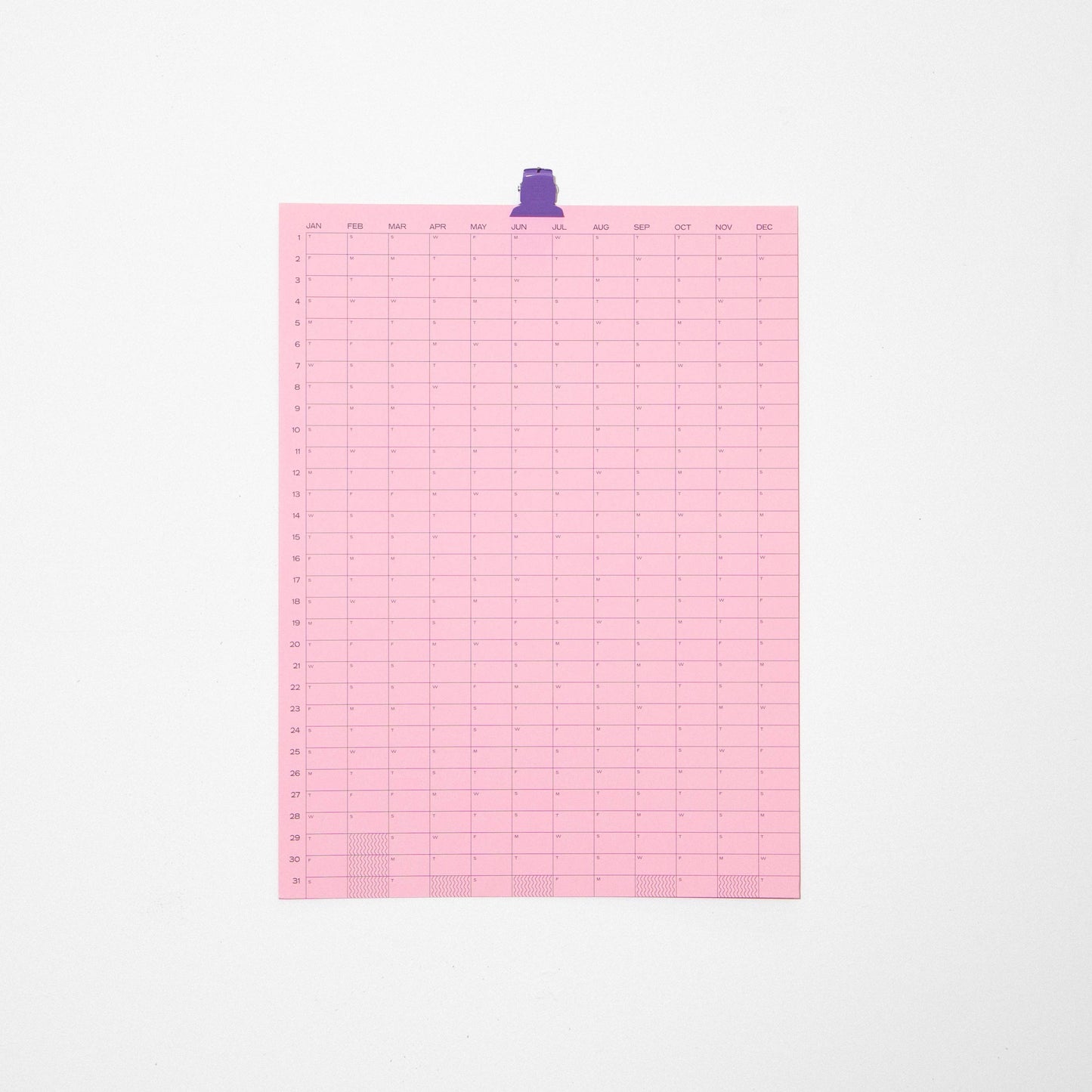 2026 Yearly Wall Calendar