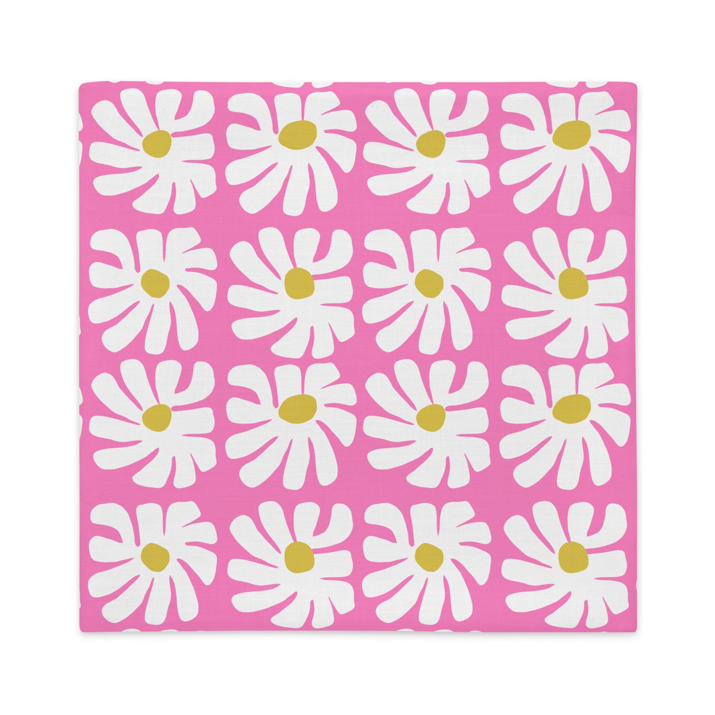 Crazy Daizy Pillow Case in Pink