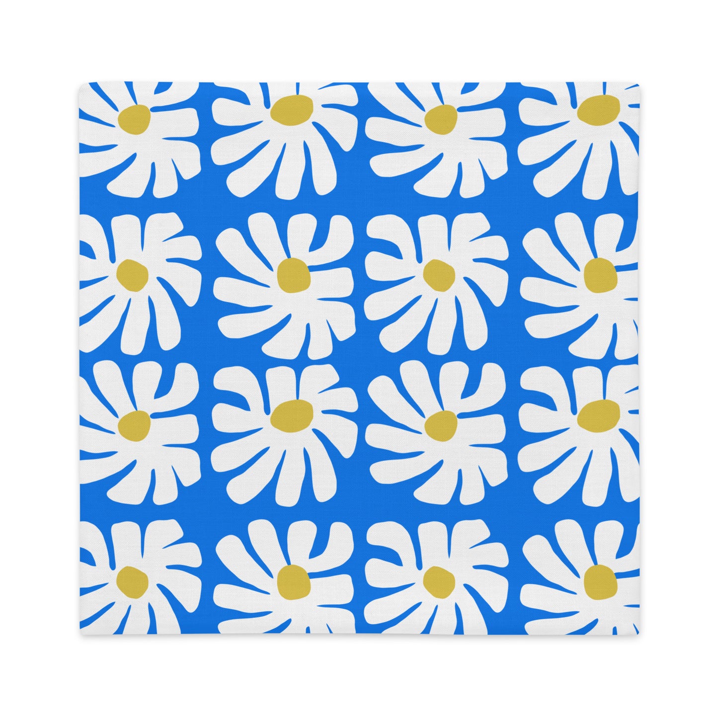 Crazy Daizy Pillow Case in Blue