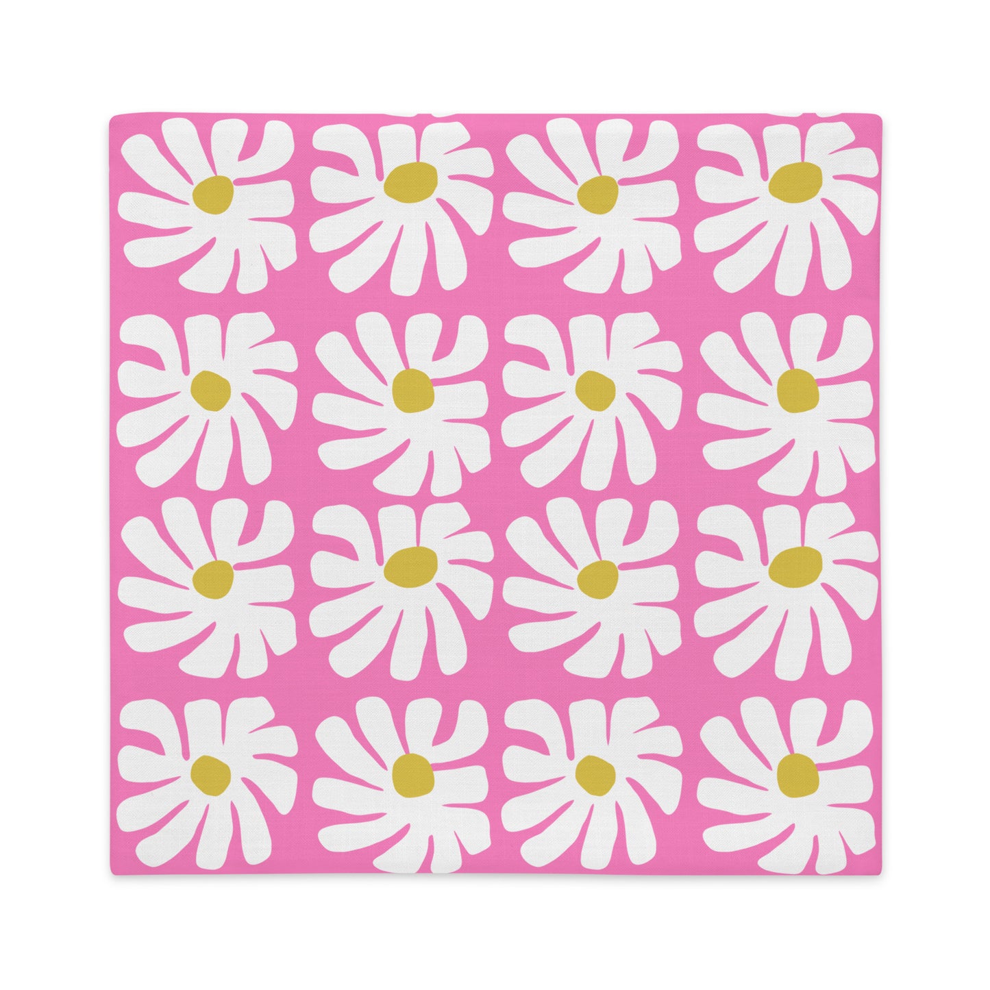 Crazy Daizy Pillow Case in Pink