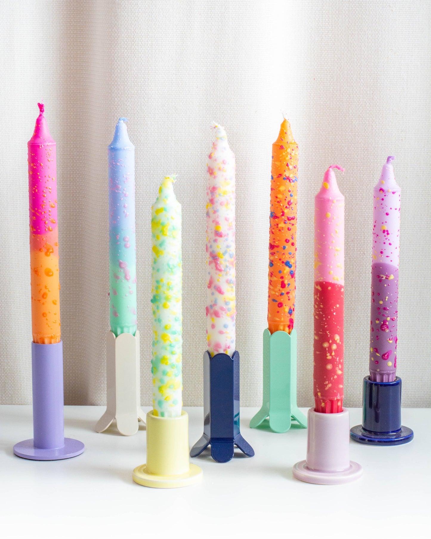Confetti Taper Candles