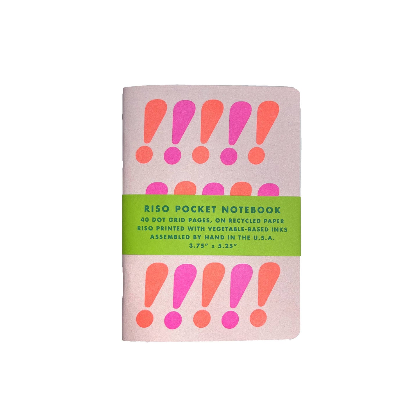 Neon Exclamations Pocket Notebook