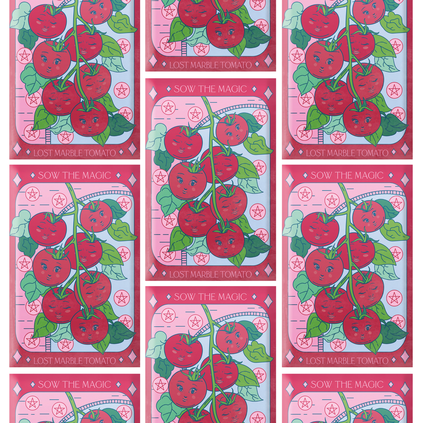 Lost Marbles Tomato Tarot Seed Packet