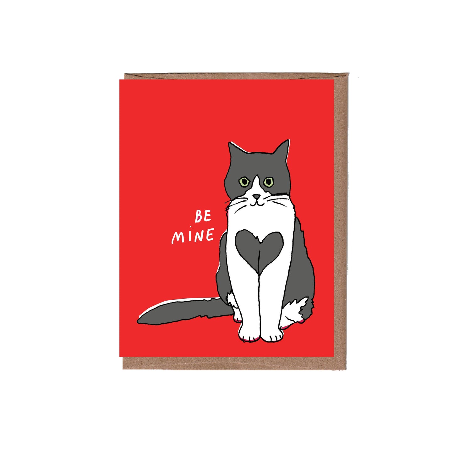 Heart Cat Valentine's Card