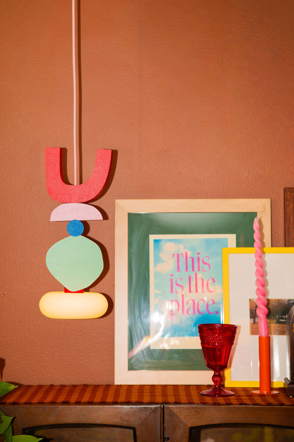 The Hanging Lamp in OG Pink