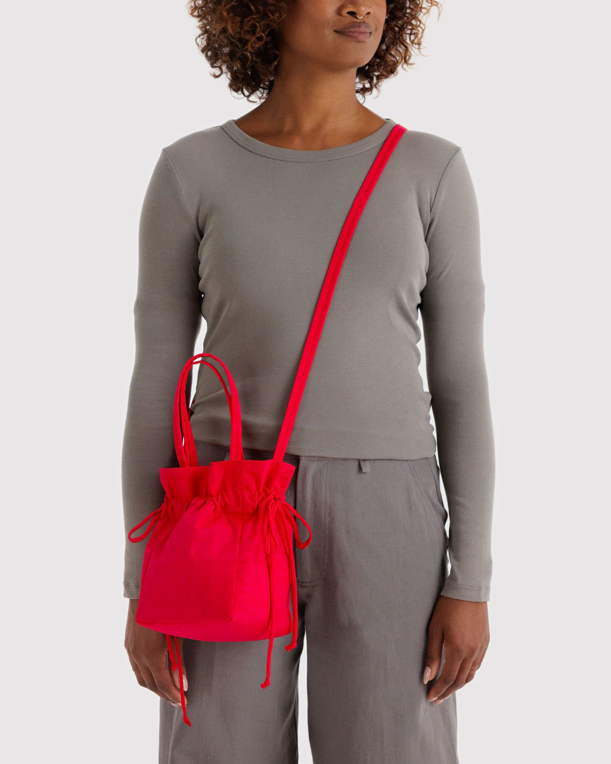 Candy Apple Nylon Drawstring Bag