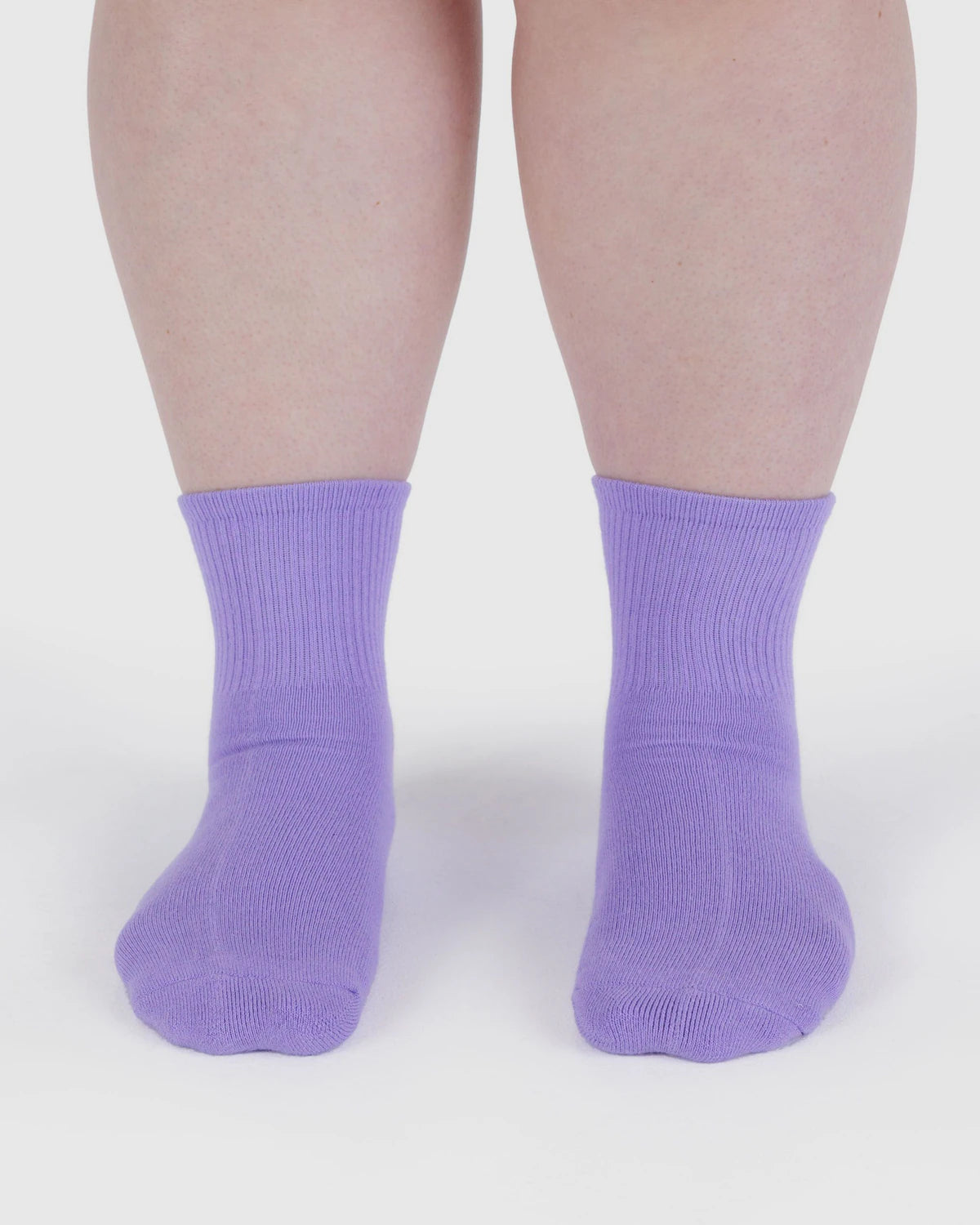 Ribbed Wisteria Crew Sock