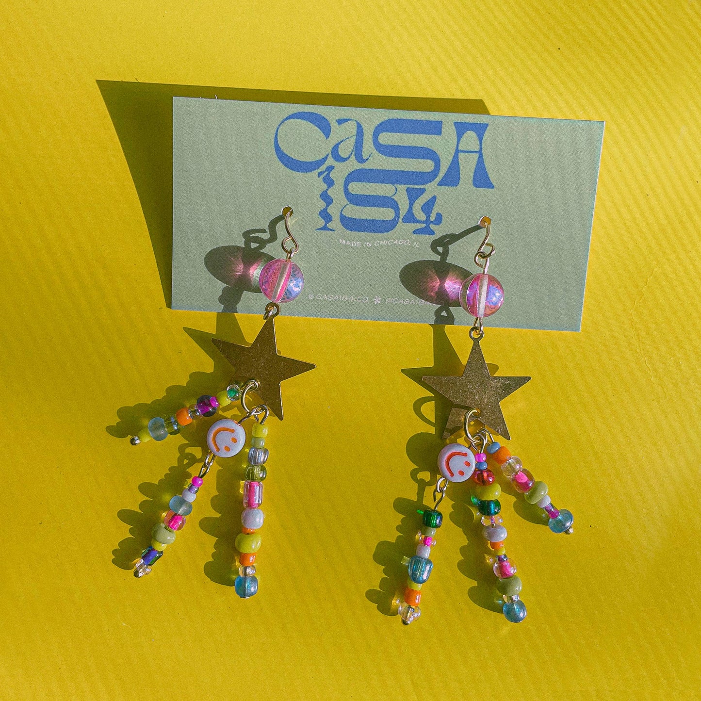 Estrella Bead Dangle Earrings