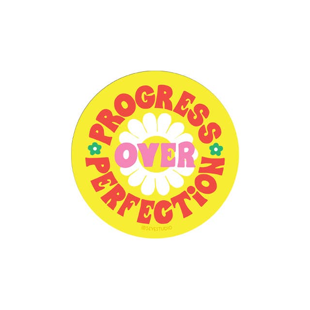 Progress Over Perfection Sticker