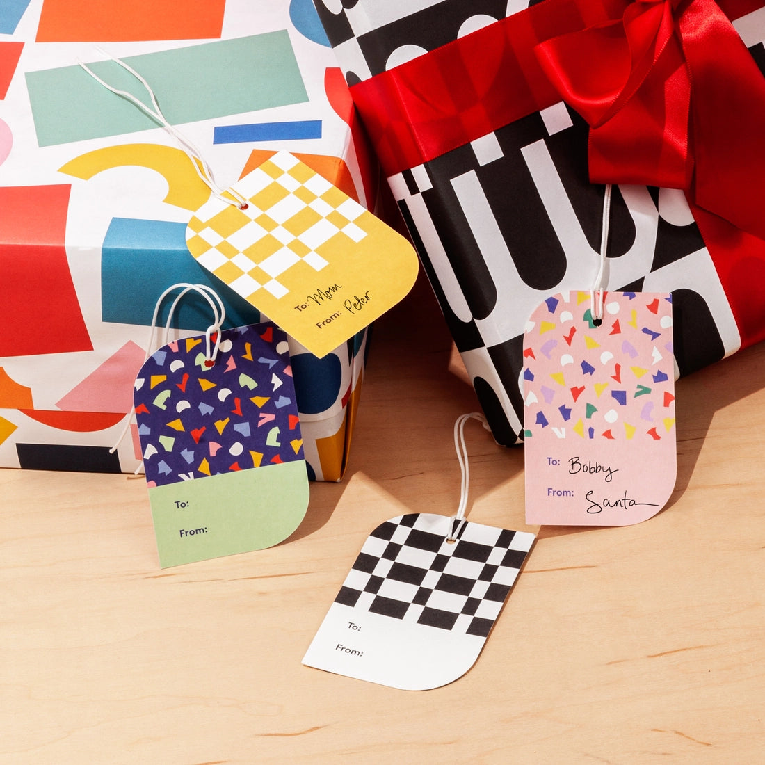Gift Tag Set in Confetti