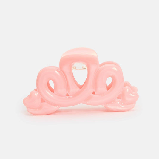 Pink Large Heart Loop Claw