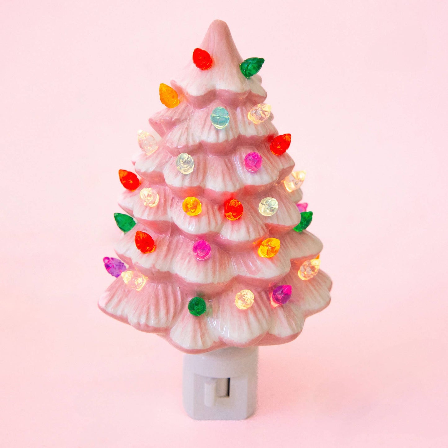 Pink Vintage Tree Night Light