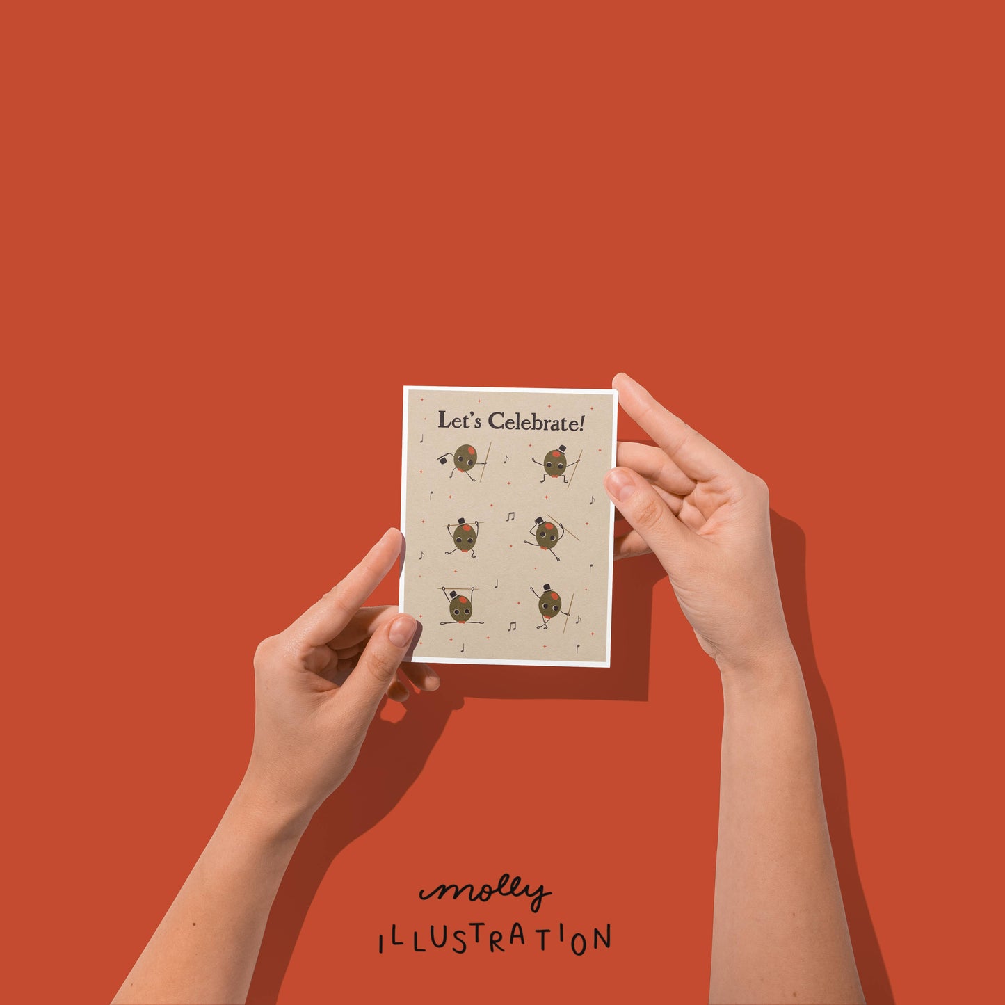 Dancing Olive Celebration Card