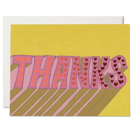 Thank You Hearts Card