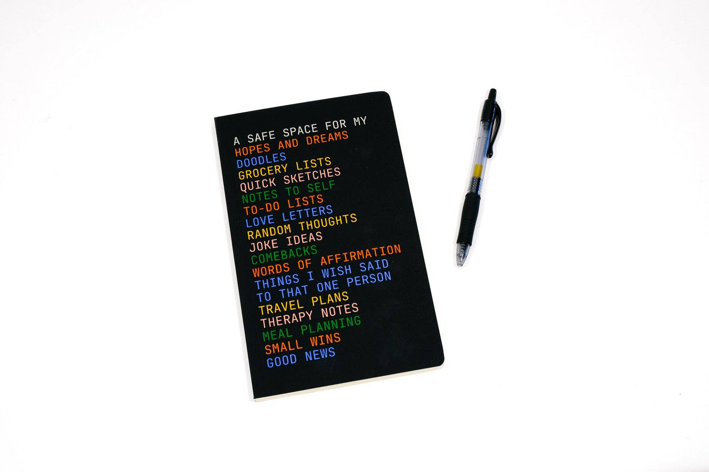 Safe Space notebook