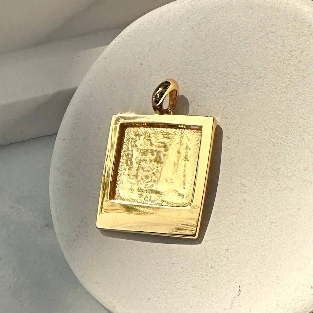 Silver Polaroid Photo Charm