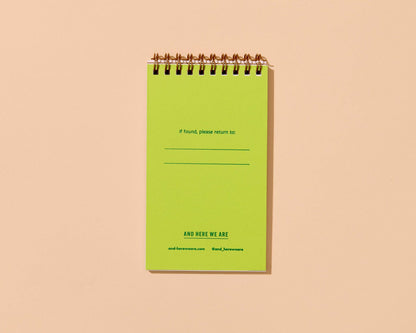 Blue-Green Pocket Size Spiral Notebook