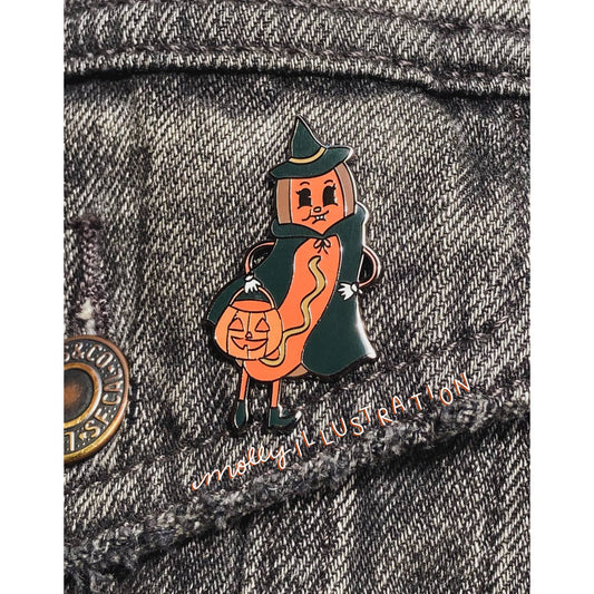 Feelin Halloweenie Enamel Pin