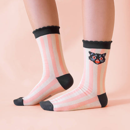 Spooky Kitty Crew Socks