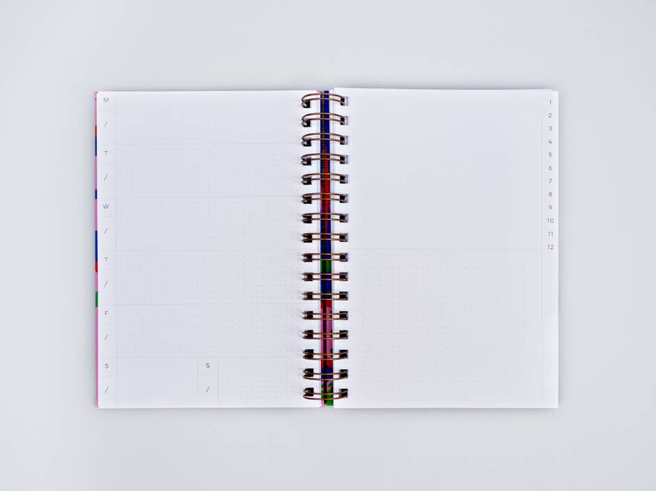 Athens Hard Cover Undated Weekly Planner