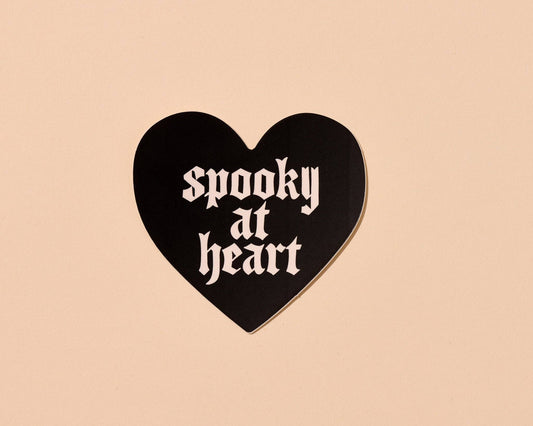 Spooky At Heart Sticker