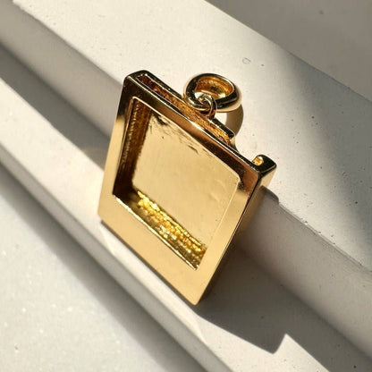 Silver Polaroid Photo Charm