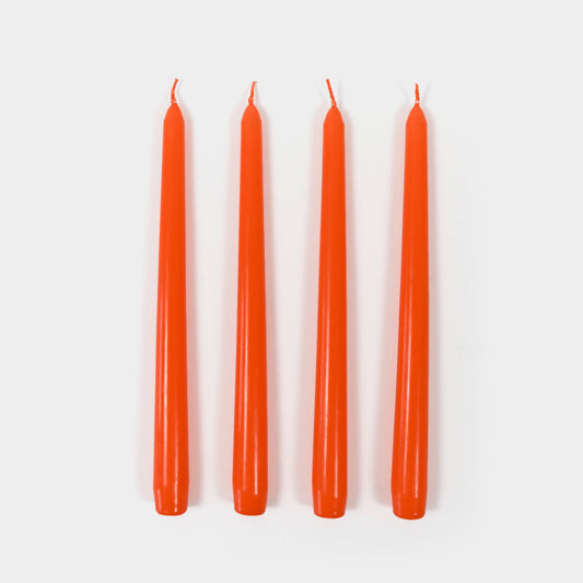 Orange 10" Taper Candles