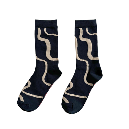 Black & Tan Ziggy Socks