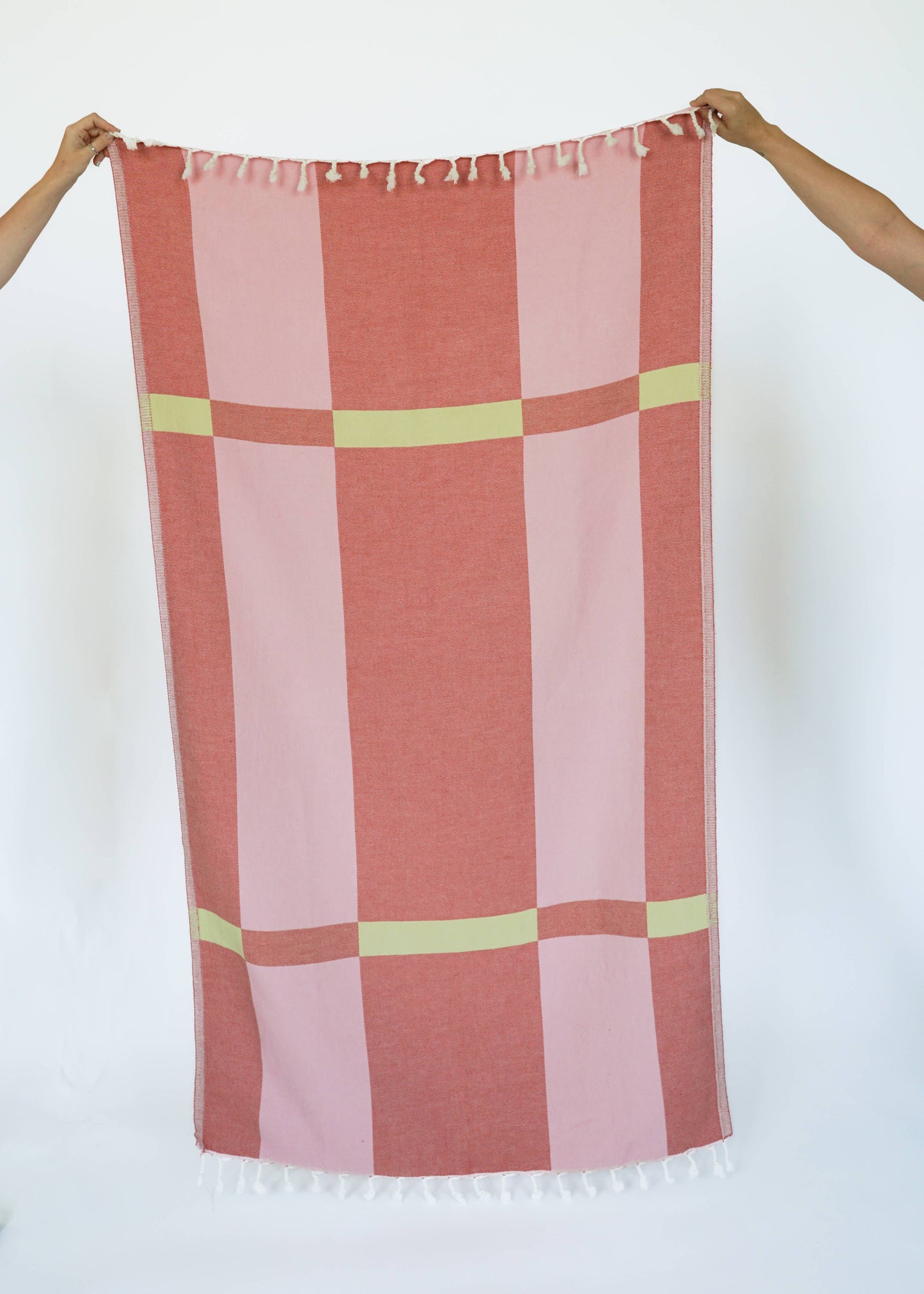 Fence Turkish Towel in Rose