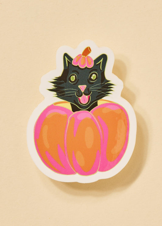 Pumpkin Cat Sticker