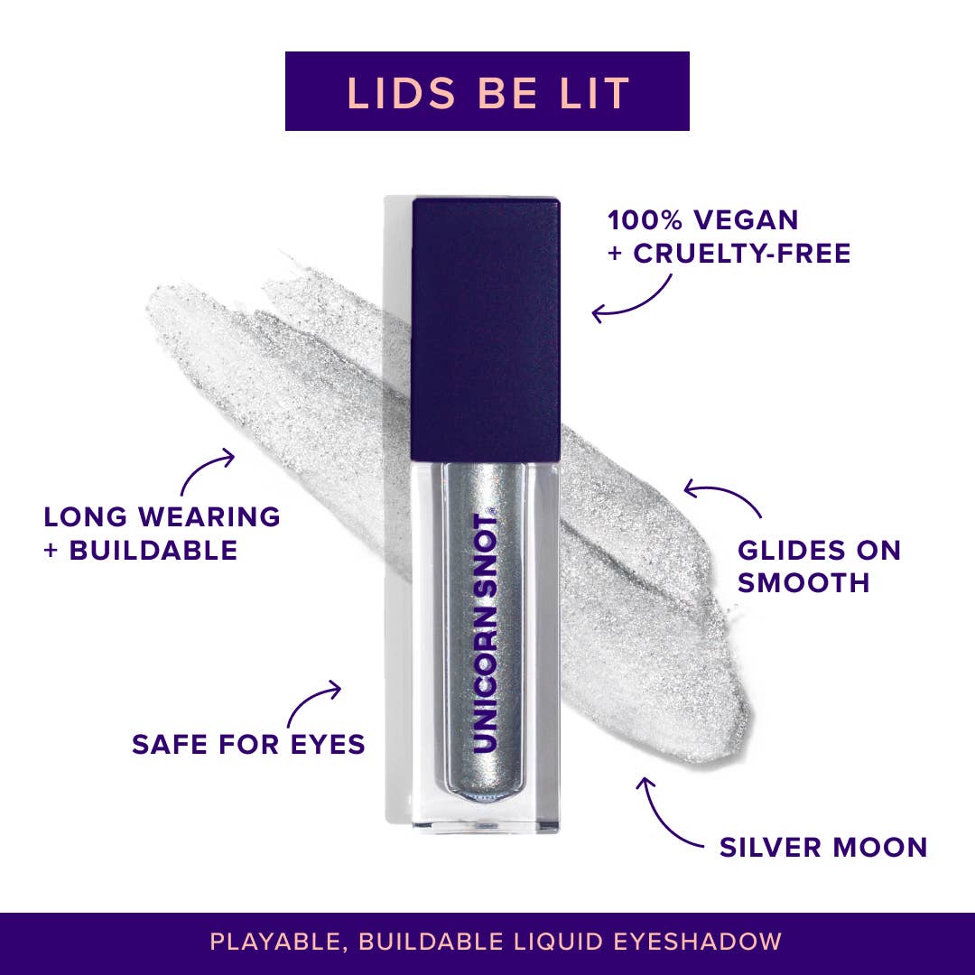 Bounce Silver Liquid Glitter Eyeshadow